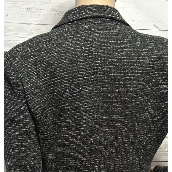 Anthropologie Cartonnier Knit Blazer Medium Dark Gray Single Button 66170 32054 - Picture 10 of 14